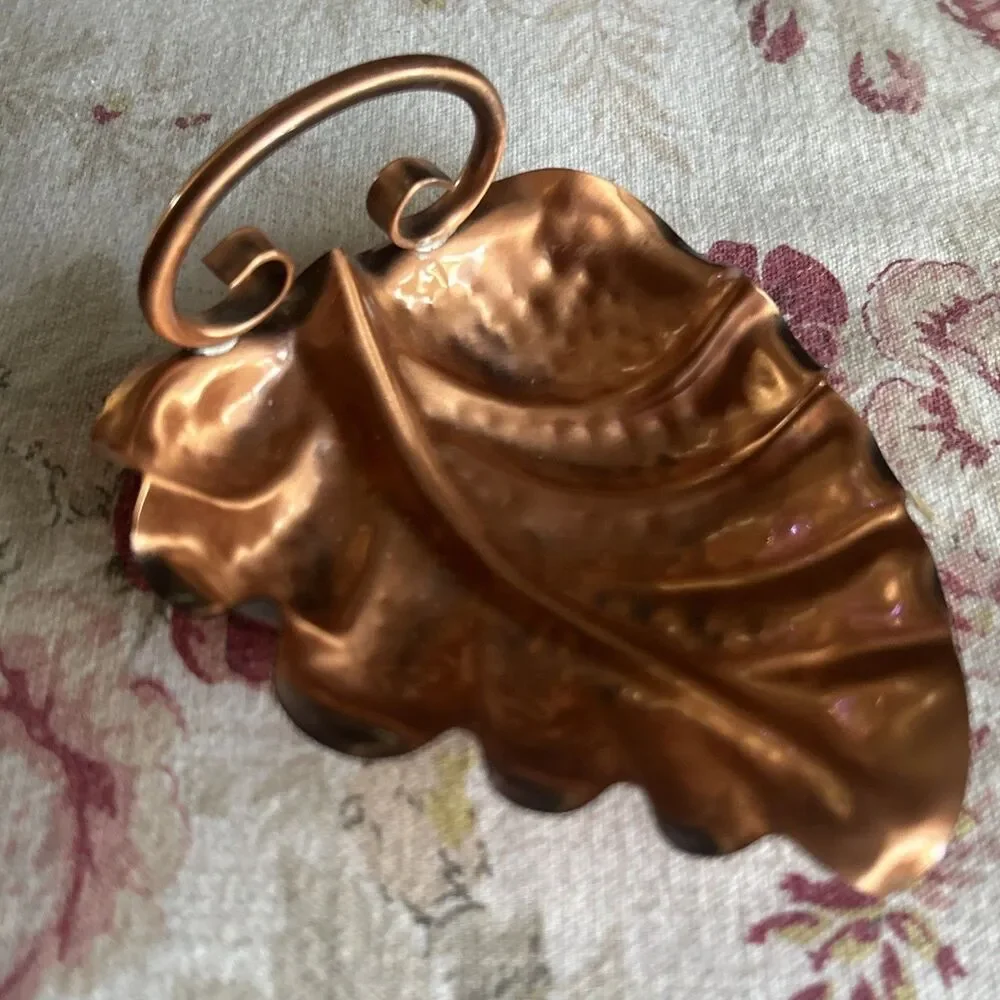 Vintage Gregorian Copper Trinket Dish Fairycore Cottagecore Whimsical
